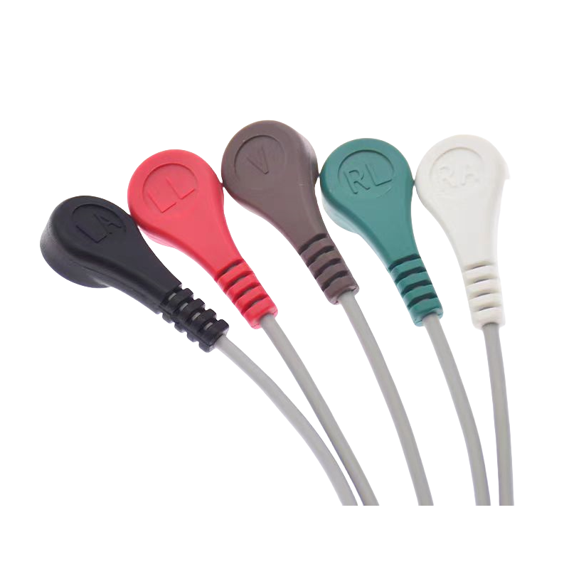 Galaxy Electronics Replacement ECG Cables for MINDRAY BeneView T5 T6 T8 umec15,iPM12, ipm7, T5, T8, T6, iMEC8 N12 n15,12pin 5 leads ecg cable