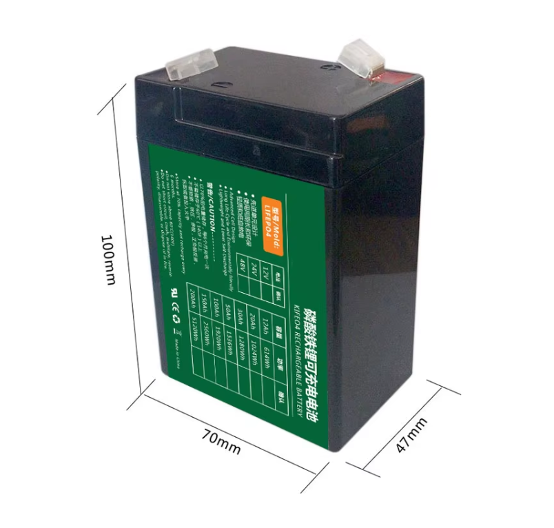 6V 6AH GALAXY ELECTRONICS HIGH QUALITY DEEP CYCLE LOW TEMPERATURE 6V 6Ah Rechargeable Lifepo4 Battery Pack For UPS Solar Energy Storage System