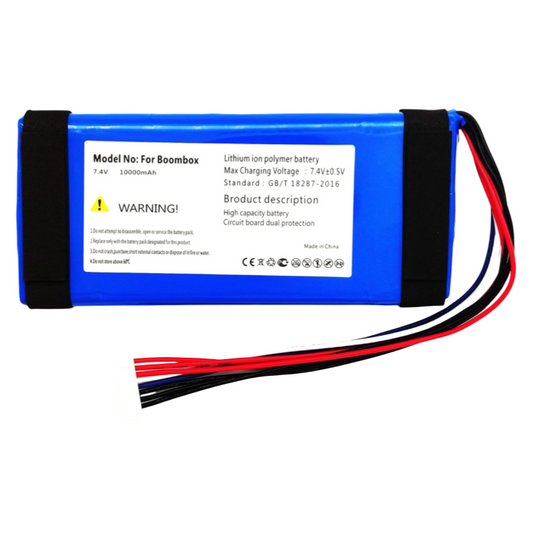 Galaxy Electronics High Quality Replacement Battery for JBL Boombox 1 Gen fits Part no GSP0931134 01 7.4v 10000mAh Li-Polymer