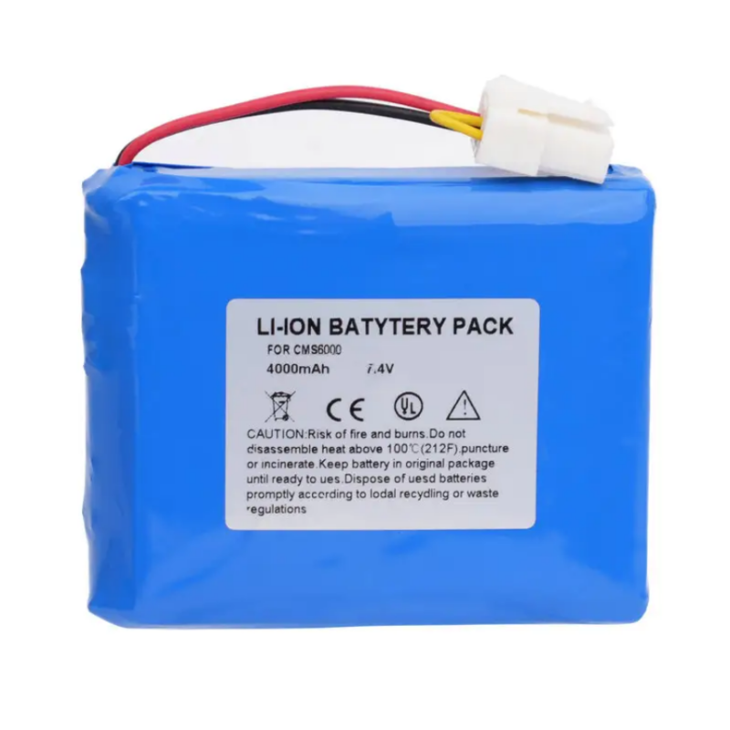 CMS6000 GALAXY ELECTRONICS 7.4V 3800mAh Li-polymer Rechargeable Battery for CONTEC 855183P CMS6000 HMS6500 Vital Signs Monitor