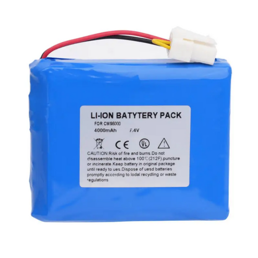 CMS6000 GALAXY ELECTRONICS 7.4V 3800mAh Li-polymer Rechargeable Battery for CONTEC 855183P CMS6000 HMS6500 Vital Signs Monitor