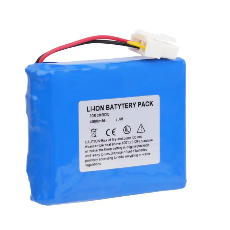 CMS6000 GALAXY ELECTRONICS 7.4V 3800mAh Li-polymer Rechargeable Battery for CONTEC 855183P CMS6000 HMS6500 Vital Signs Monitor
