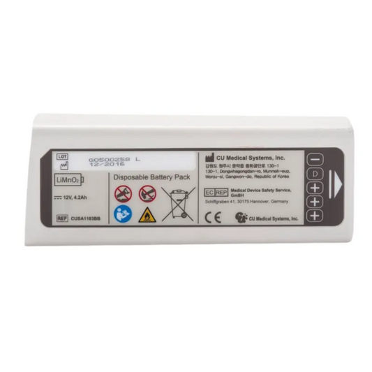 CUSA1103BB GALAXY ELECTRONICS HIGH CAPACITY Battery for CU Medical System CU-SP Serie Long Life, IPAD CU-SP1, CU-SP2 12V 4.2Ah LiMnO2