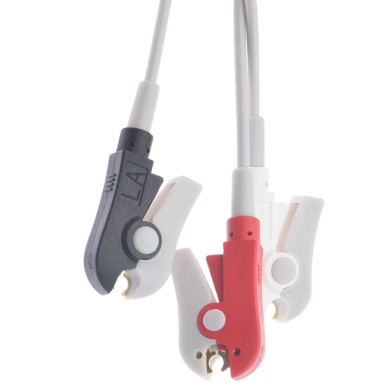 Galaxy Electronics replacement ECG cables for GE Dash 2000/3000/4000 Direct Connect ECG CABLE 2021141-001 3 leads Snap/Grabber
