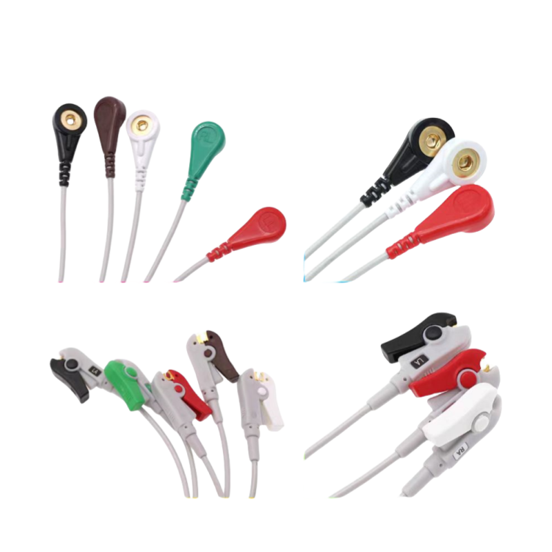 Galaxy Electronics replacement ECG cables for GE Dash 2000/3000/4000 Direct Connect ECG CABLE 2021141-001 3 leads Snap/Grabber