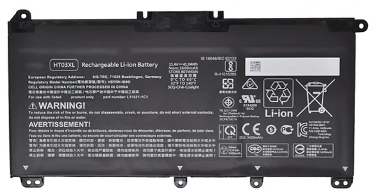 HT03XL GALAXY ELECTRONICS Laptop Battery for HP Pavilion 14-CE 15-CS 15-DA 17-by 250 255 340 470 G7 Series HSTNN-IB8O HSTNN-LB8L HSTNN-UB7J HSTNN-DB8S HSTNN-DB8R HSTNN-LB8M HSTNN-IB8X L11421-1C1/2C2 41.04Wh