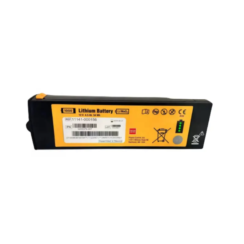 GALAXY ELECTRONICS 11141-000156 Battery for Physio-Control LIFEPAK 1000 Replacement Lithium AED Battery Kit 12V 4500MAH 54Wh Li-MnO2