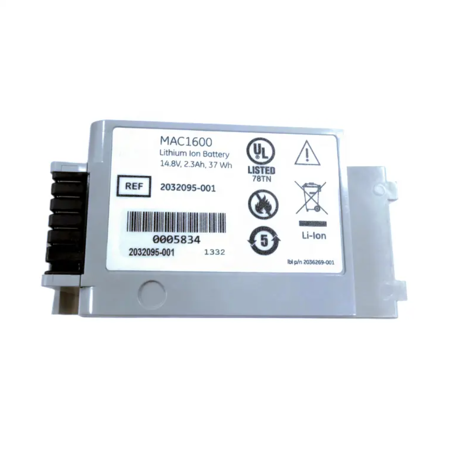 MAC 1600 GALAXY ELECTRONICS FACTORY DIRECT SALE 14.8V 2300mAh Lithium-ion for GE MAC1600 2032095-001 2035701-001 Battery For Medical ECG Monitor