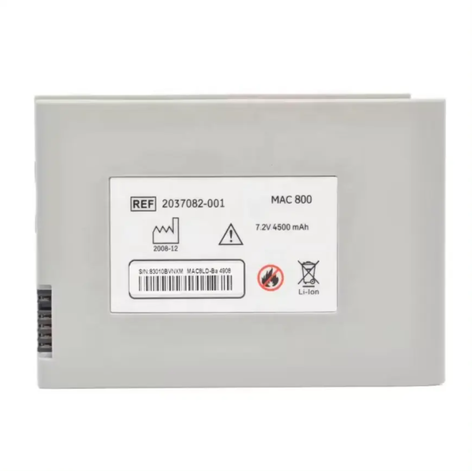 MAC 800 GALAXY ELECTRONICS High Quality Battery for GE Healthcare 2037082-001 2039944-001 Mac800 MAC800 Battery Replacement For GE MAC 800 ECG EKG Monitors Battery 7.4V 4500mAh Lithium Ion
