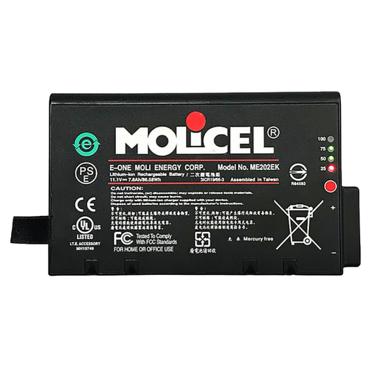 989803194541 ME202EK GALAXY ELECTRONICS HIGH QUALITY Li-ion 11.1V 7800mAh Replacement Battery Compatible For Drager Oxylog 3000 Plus Batteries and VM G60 G80 CTG7 TC Monitor Battery for Philips/MOLICEL