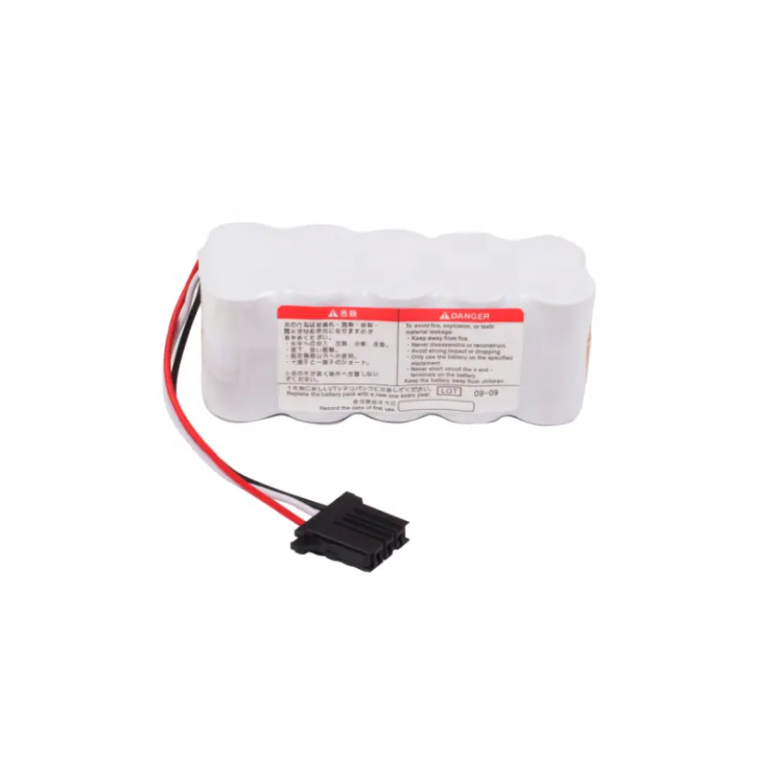 NKB-301V GALAXY ELECTRONICS HIGH CAPACITY BATTERY FOR Nihon Kohden TEC-5600 TEC-5631 TEC-5500 TEC-5521 ECG-1350 AED Battery Pack 12V 3000MAH NI-MH SANYO CELLS