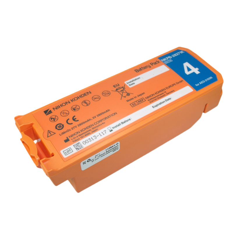 NKPB-28271K GALAXY ELECTRONICS BATTERY FOR NIHON KOHDEN 27V 2800mAh LIMNO2 NKPB-28271K SB-214VK AED-2150 AED-2150P AED-2150K AED-2100K