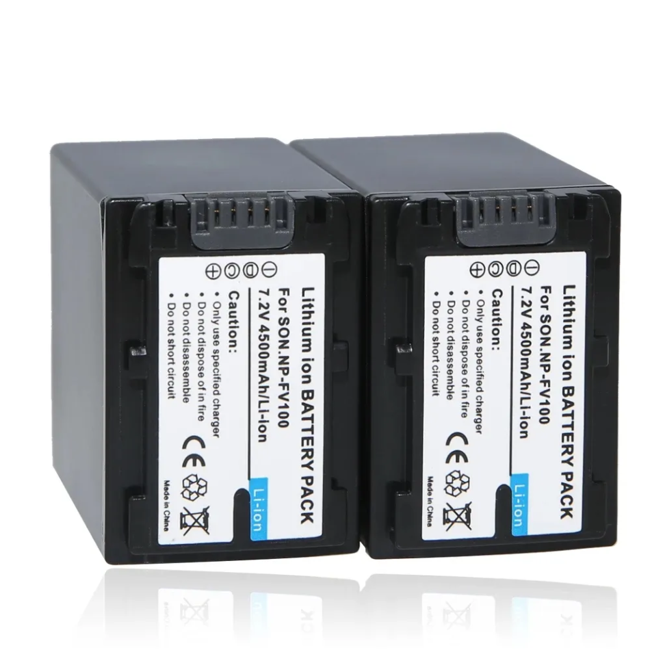 NP-FV100 Galaxy Electronics High Quality 7.4V 4500mAh Lithium Ion NP FV100 Digital Camera Replacement Battery For NP-FV30 NP-FV50 NP-FV70 SX83E SX63E FDR-AX10