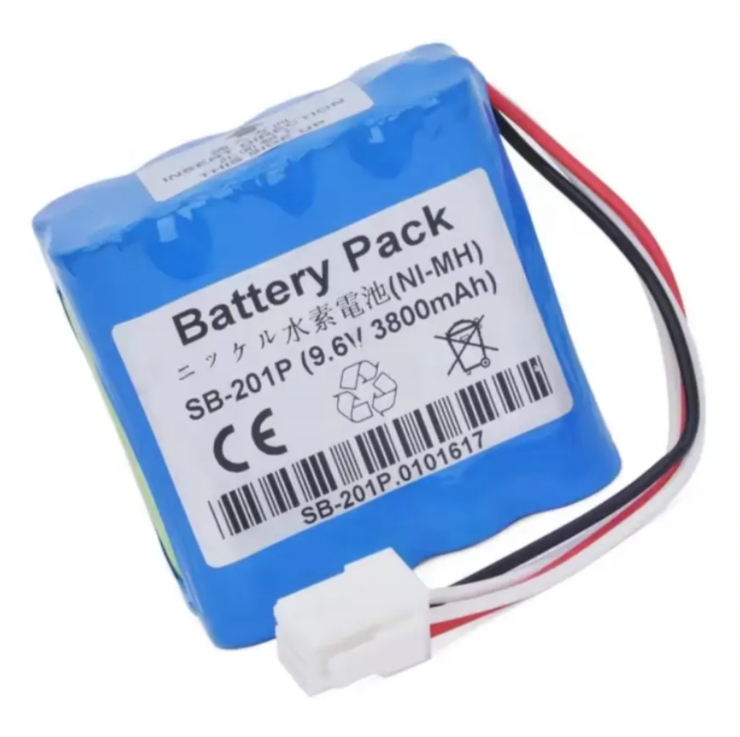 SB-201P Galaxy Electronics Battery for Nihon Kohden Battery X076 PVM-2700 PVM-2703 PVM-2701 9.6V 3800mAh Ni-MH  Nickel-Metal Hydride