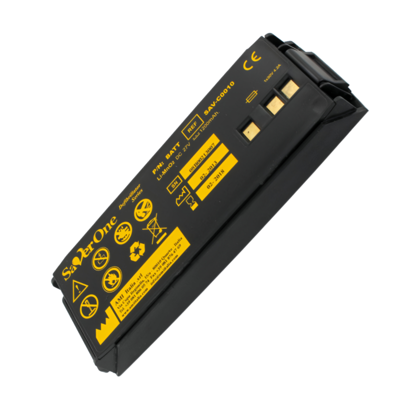 SAV-C0010 GALAXY ELECTONICS High-Quality Battery for SaverOne Li-MnO2 1200mAh Lithium Battery; SAV-C0010 for SaverOne Defibrillators.