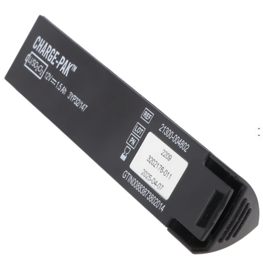 11403-000001 GALAXY ELECTRONICS battery, compatible with 21300-004802; 3202176-009 AED battery, compatible with Physio-Control LIFEPAK CR Plus defibrillator.