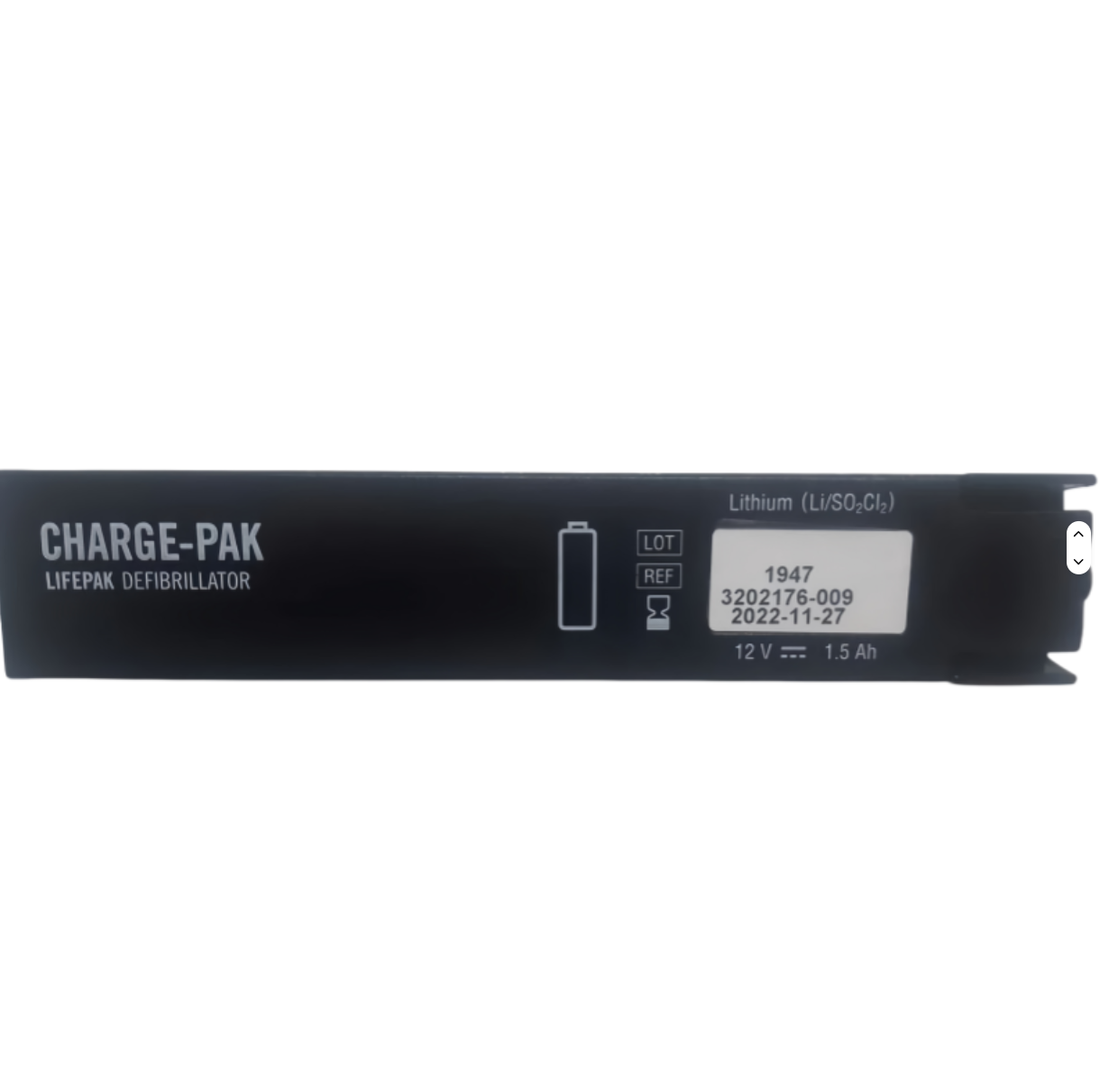 11403-000001 GALAXY ELECTRONICS battery, compatible with 21300-004802; 3202176-009 AED battery, compatible with Physio-Control LIFEPAK CR Plus defibrillator.